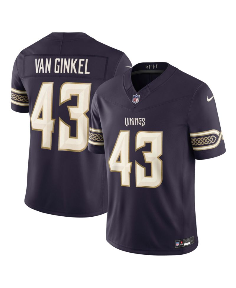 Men's Andrew Van Ginkel Purple Minnesota Vikings 2026 Rivalries Collection Vapor F.U.S.E Stitched Limited Jersey