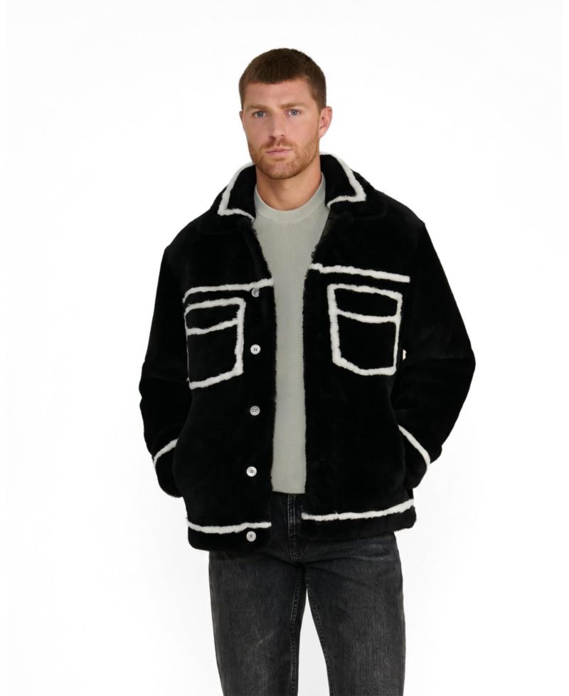 Men's Ashton Shearling Jacket, Created for Macy s