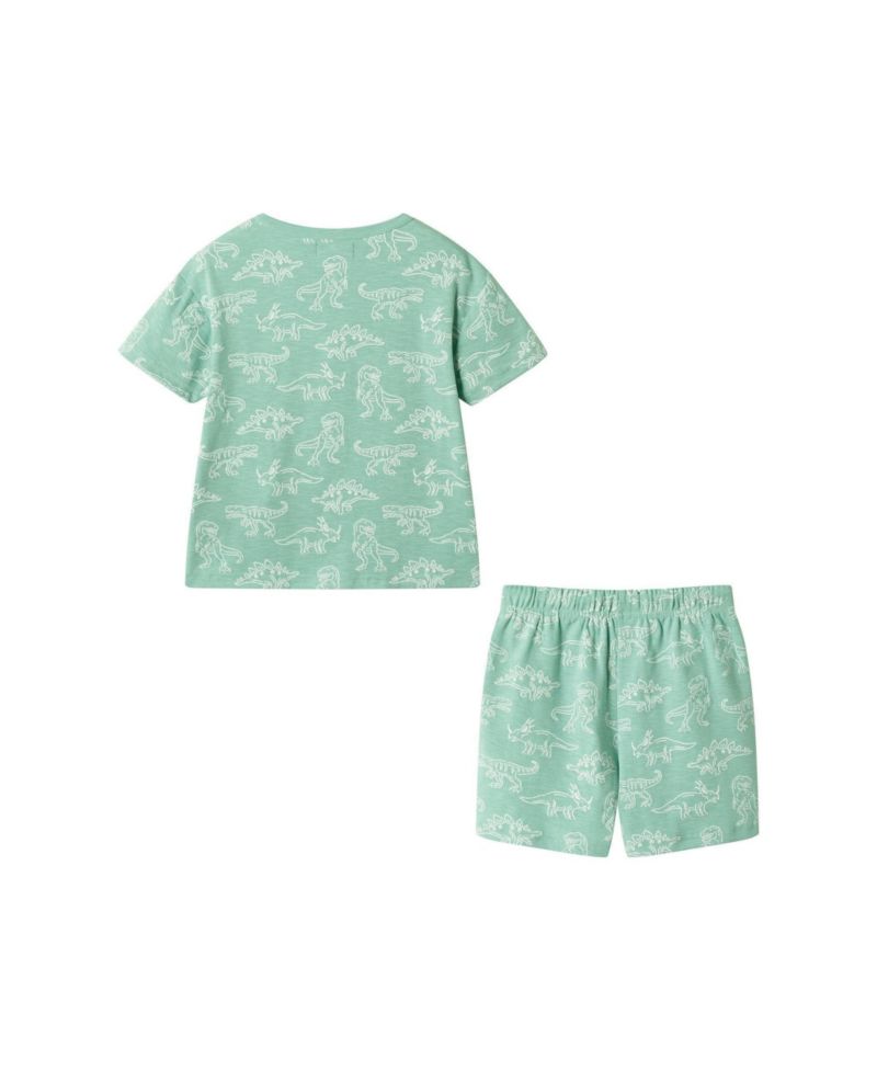 Andy and Evan Little Boys Graphic Print Henley Set