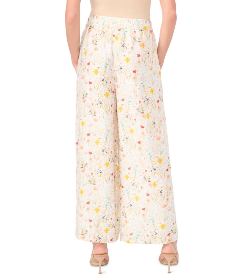 Women's Mid-Rise Wide-Leg Pull-On Pants