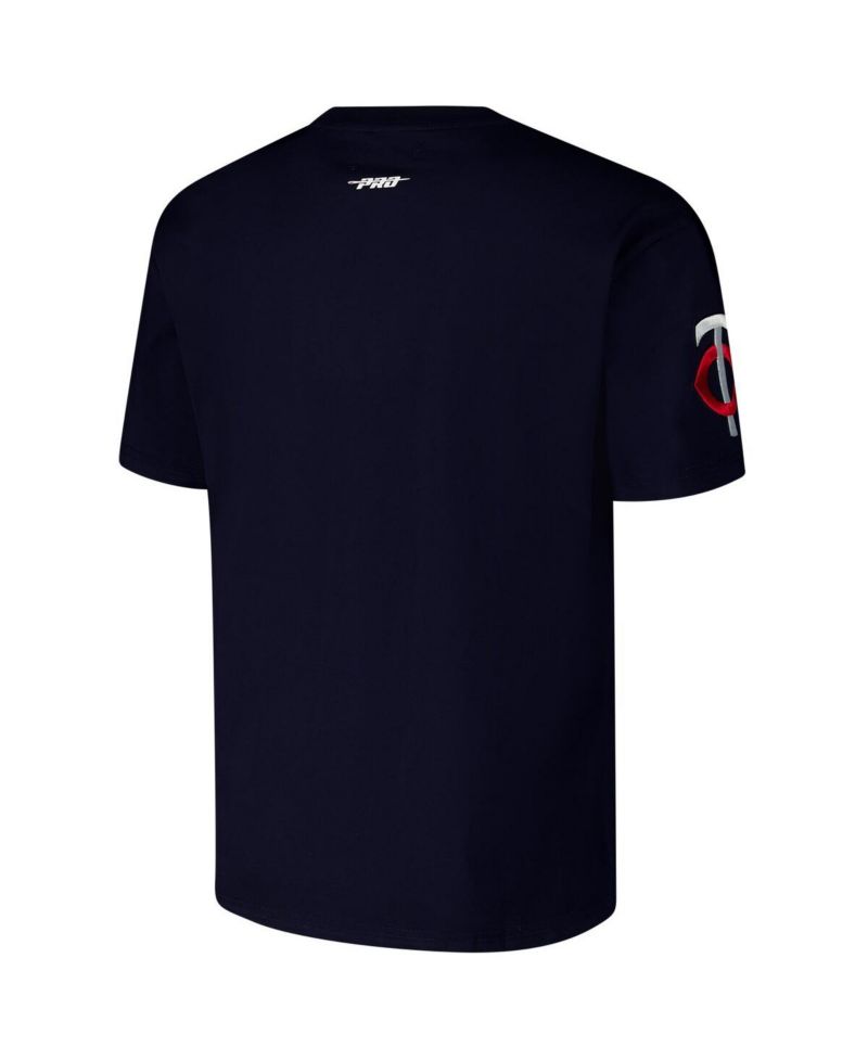 Men's Navy Minnesota Twins Turn It Up Dropped Shoulder T-Shirt