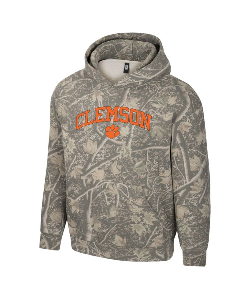 Men's Camo Clemson Tigers Back Bay Fleece Hoodie