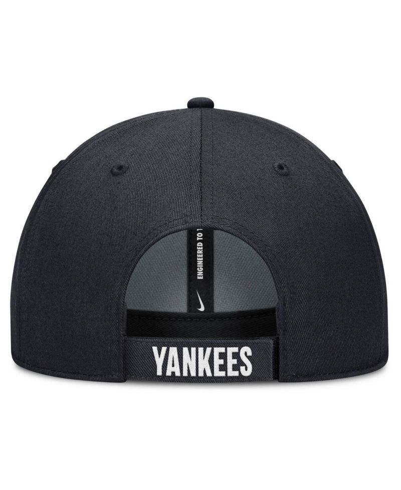 Men's White/Navy New York Yankees Club Performance Adjustable Hat