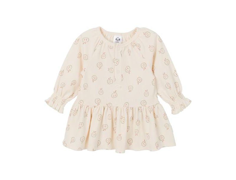 Baby Girls Long Sleeve Apples Dress
