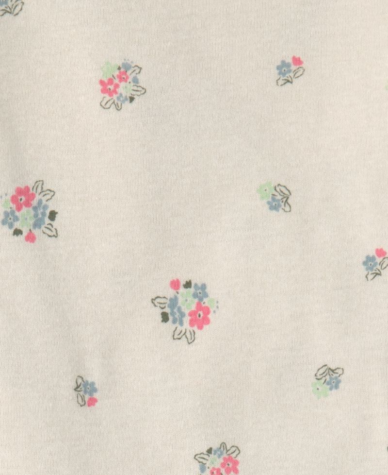 Baby Girls' Printed T-Shirt and Quilted Overall, 2-Piece Set
