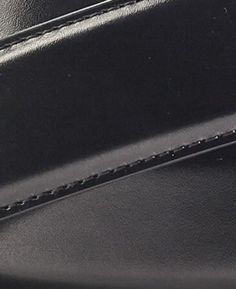 Men's Leather Brass-Buckle Reversible Belt