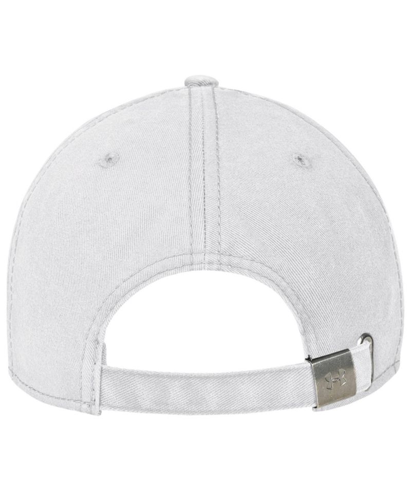 Men's White Maryland Terrapins College Essentials Washed Cotton Blend Adjustable Hat