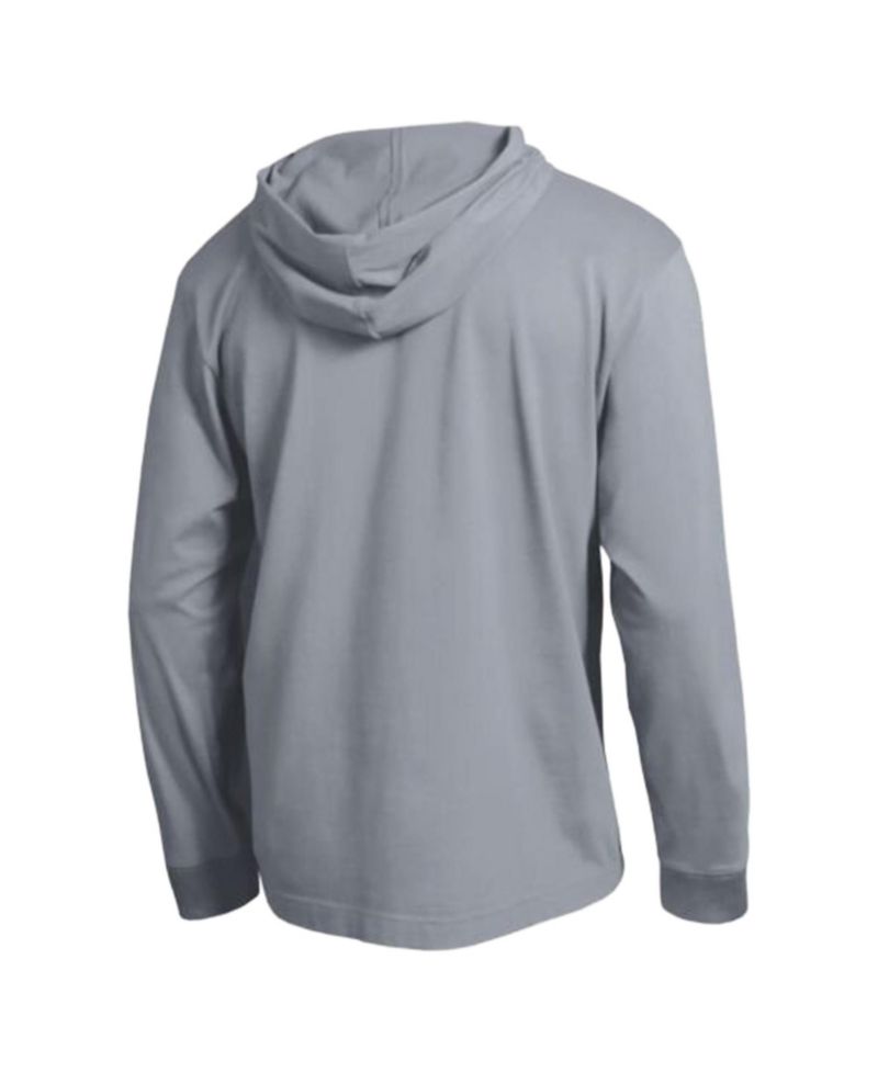Men's Heather Gray Kansas State Wildcats High Motor All-Star Long Sleeve Hooded Sweatshirt