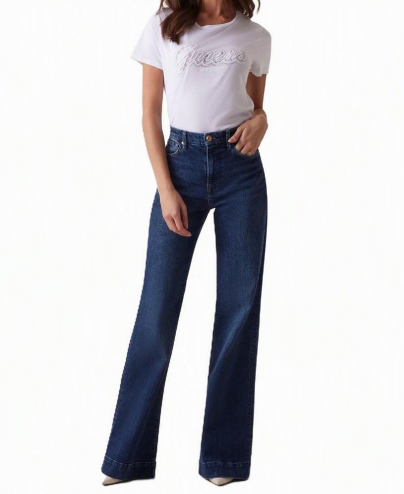 Women's Script Lace Logo Easy Cotton T-Shirt