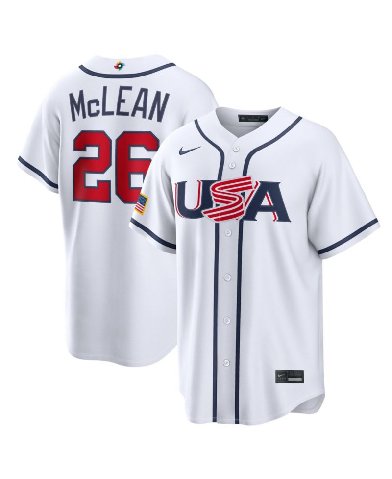 Men's Nolan M White USA Baseball 2026 World Baseball Classic Home Stadium Jersey