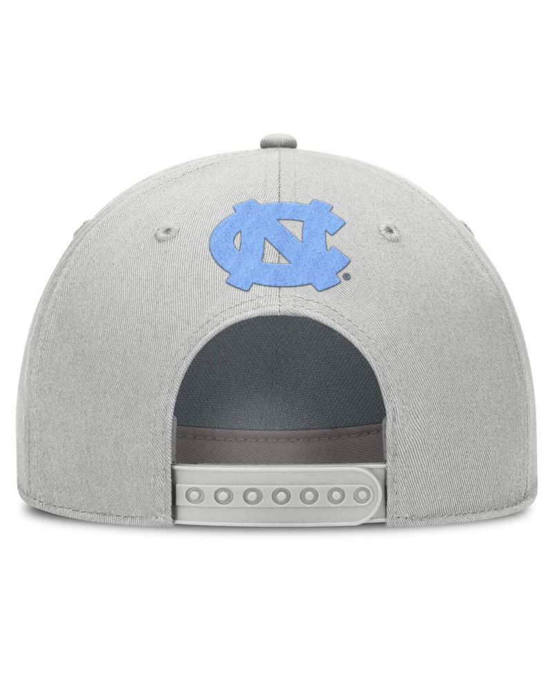 Men's Gray North Carolina Tar Heels 2025 Sideline Dust Pinched Rise Adjustable Hat