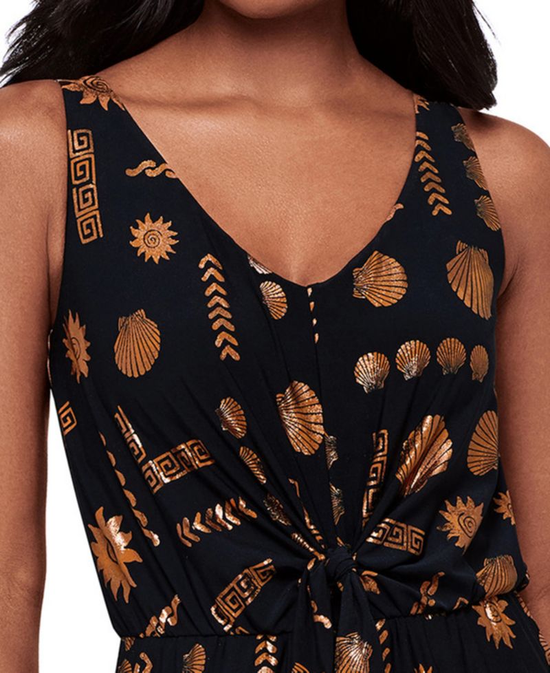 Women's V-Neck Midi Shaping Dress