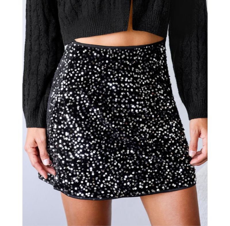 Women's Show Stopper Black Mini Skirt
