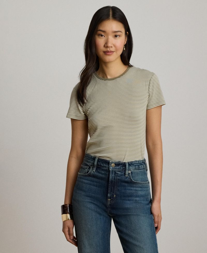 Women's Striped Short-Sleeve T-Shirt