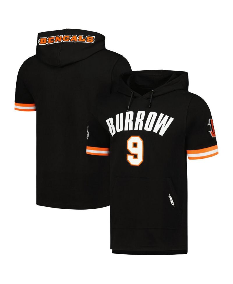 Men's Joe Burrow Black Cincinnati Bengals Player Name & Number Hoodie T-Shirt
