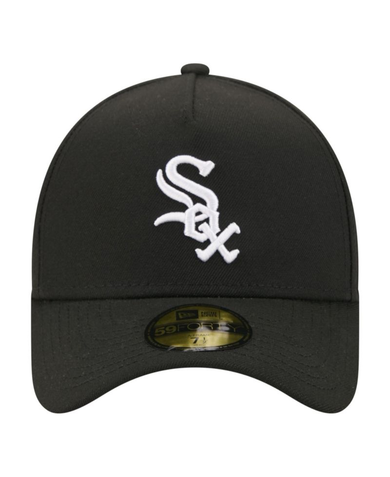 Men's Black Chicago White Sox A-Frame 59FORTY Fitted Hat