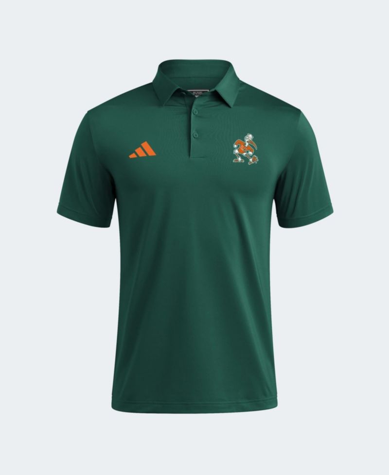 Men's Green Miami Hurricanes Ultimate 365 Solid Polo shirt