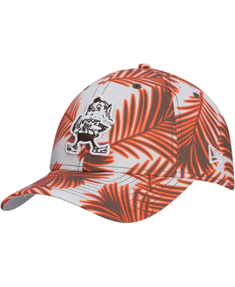 Men's Gray Cleveland Browns Palms 39THIRTY Flex Hat