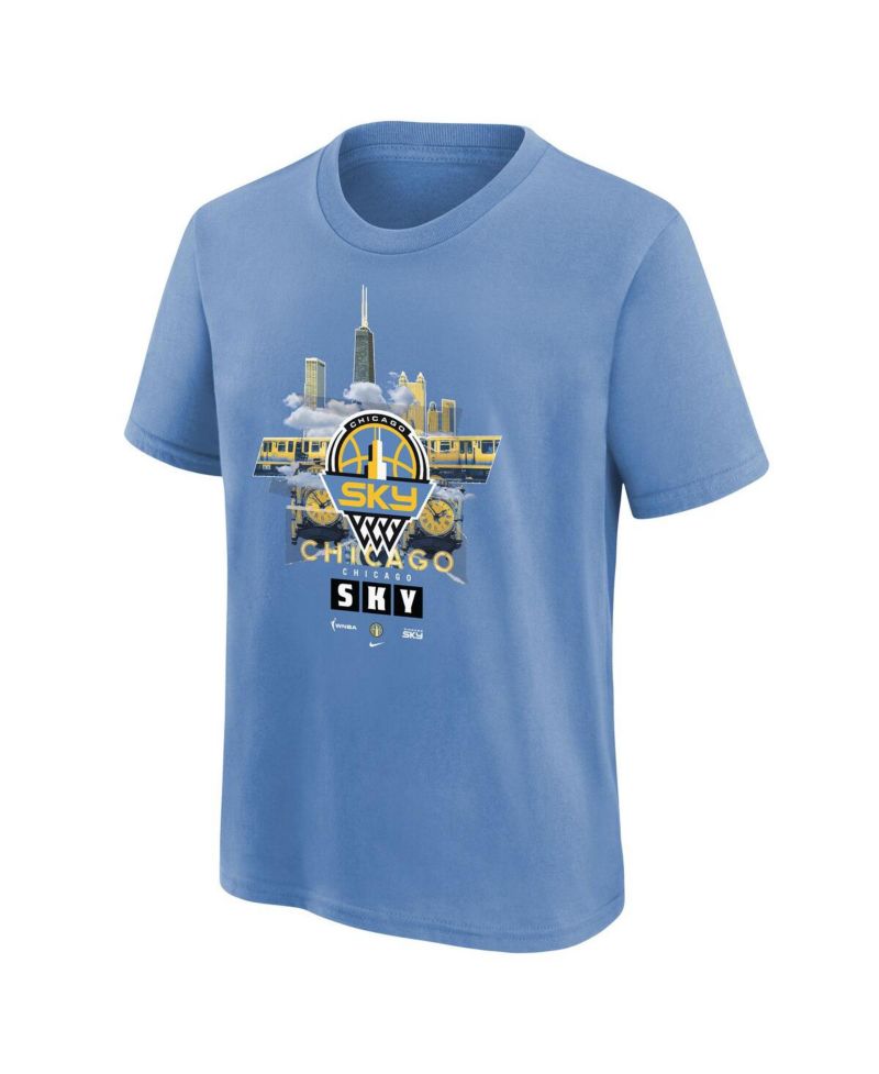Big Boys and Girls Sky Blue Chicago Sky Original Content T-Shirt