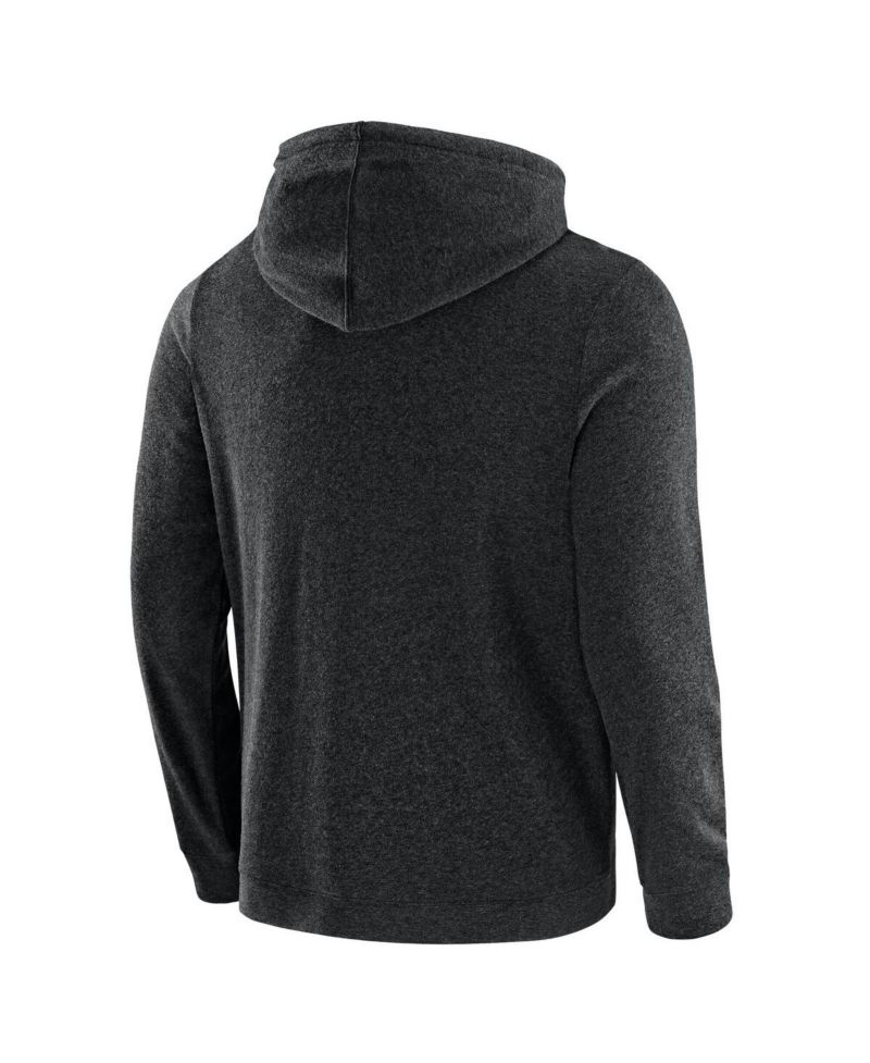 Men's Dark Heather Gray Cincinnati Bengals Players Lounge Tri-Blend Full-Zip Hoodie
