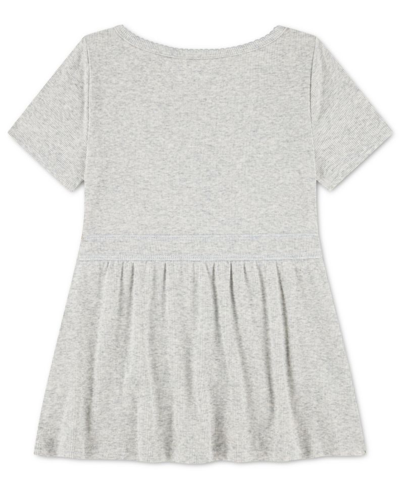 Girls' 5-16 Scoop Neck Short-Sleeve Top