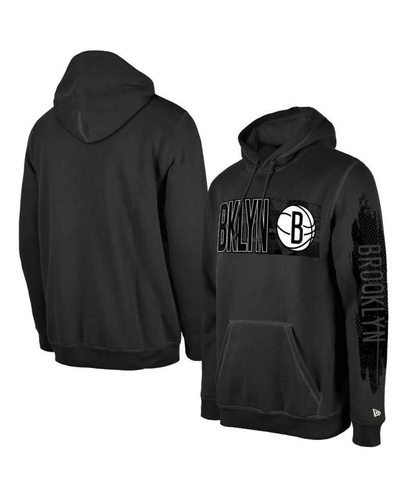 Men's Brooklyn Nets Charcoal Tip-Off Collection Pullover Hoodie