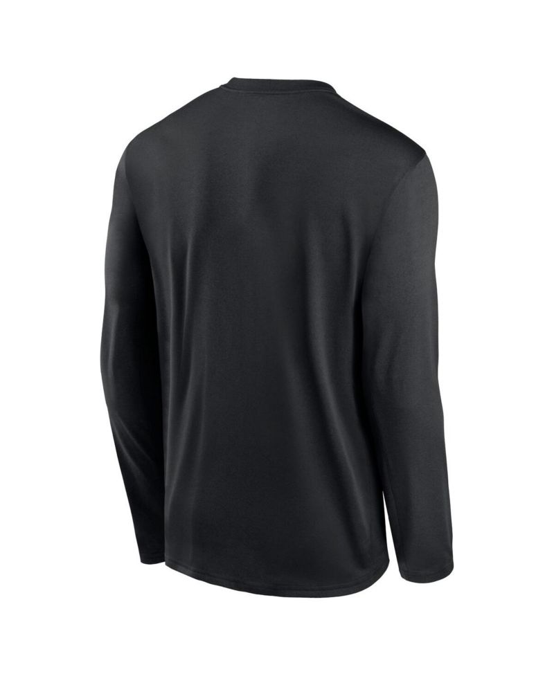 Men's Black Georgia Bulldogs Alternate Logo Lockup Legend Performance Long Sleeve T-Shirt