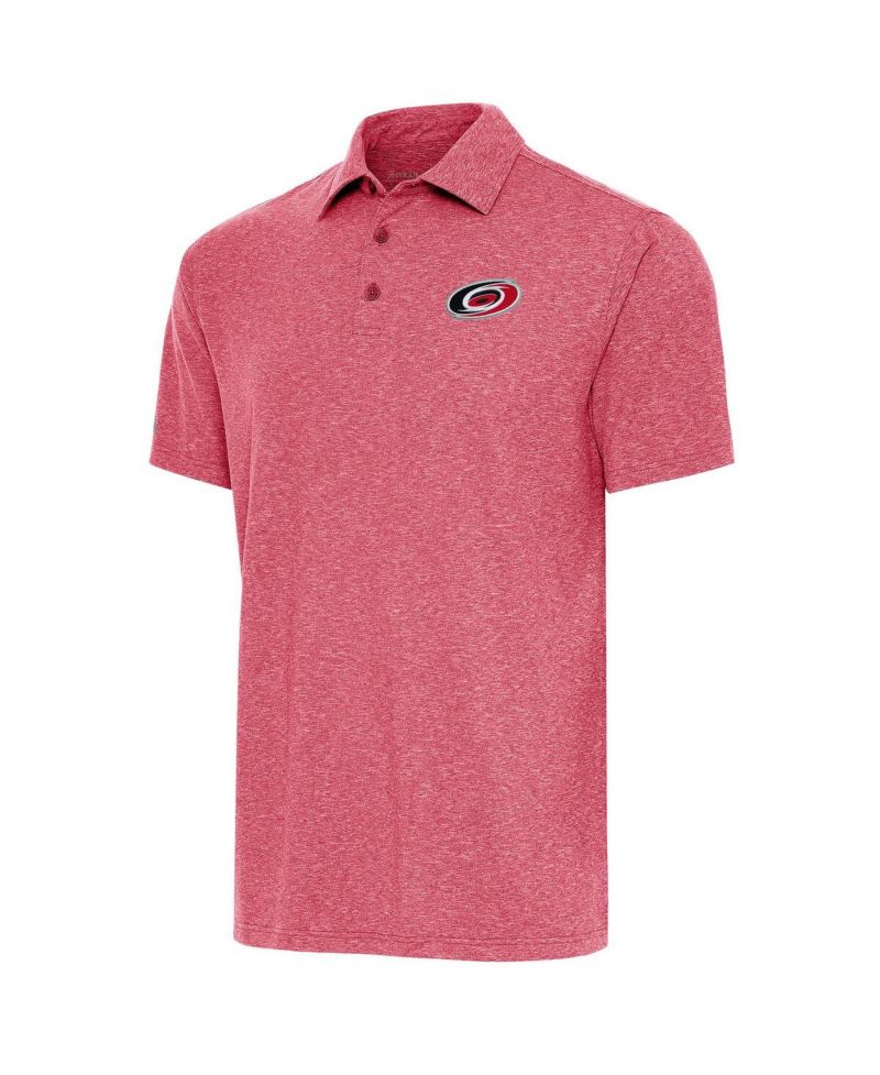 Men's Heather Red Carolina Hurricanes Par Polo Shirt