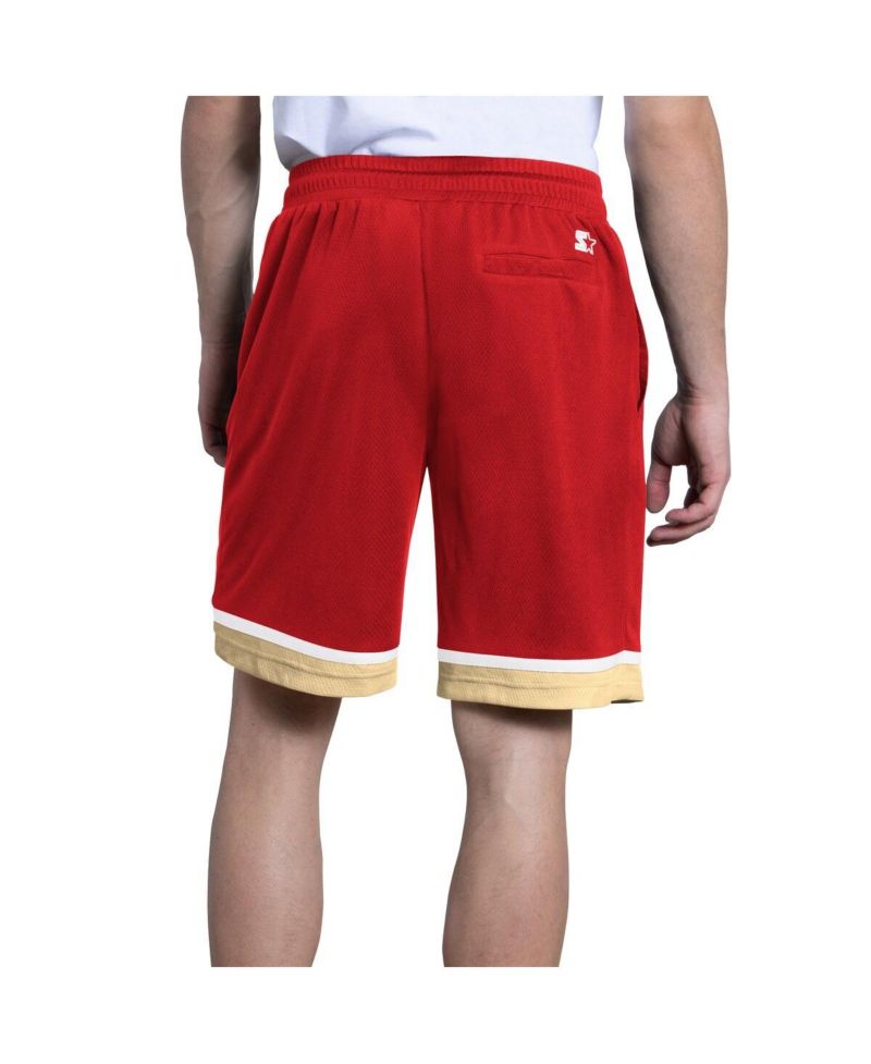 Men's Scarlet San Francisco 49ers Power Play Mesh Shorts