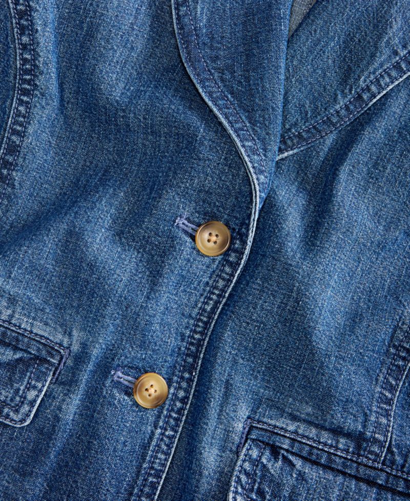 Women's Cropped Denim Vest