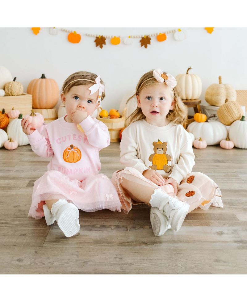 Baby Girls Cutest Pumpkin Patch Long Sleeve Romper