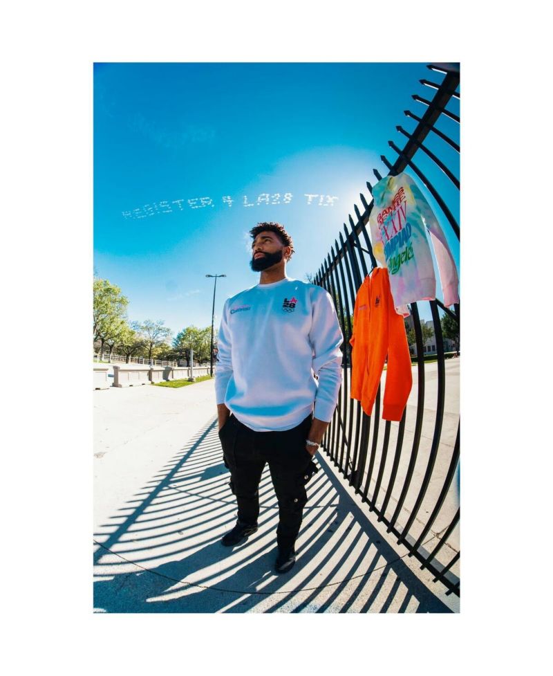 Men's White LA28 Superbloom Collection Sweatshirt