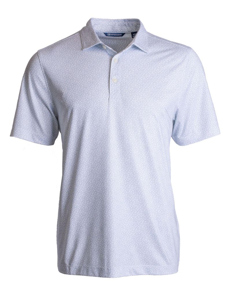 Men's Pike Eco Pebble Print Stretch Recycled Polo shirt