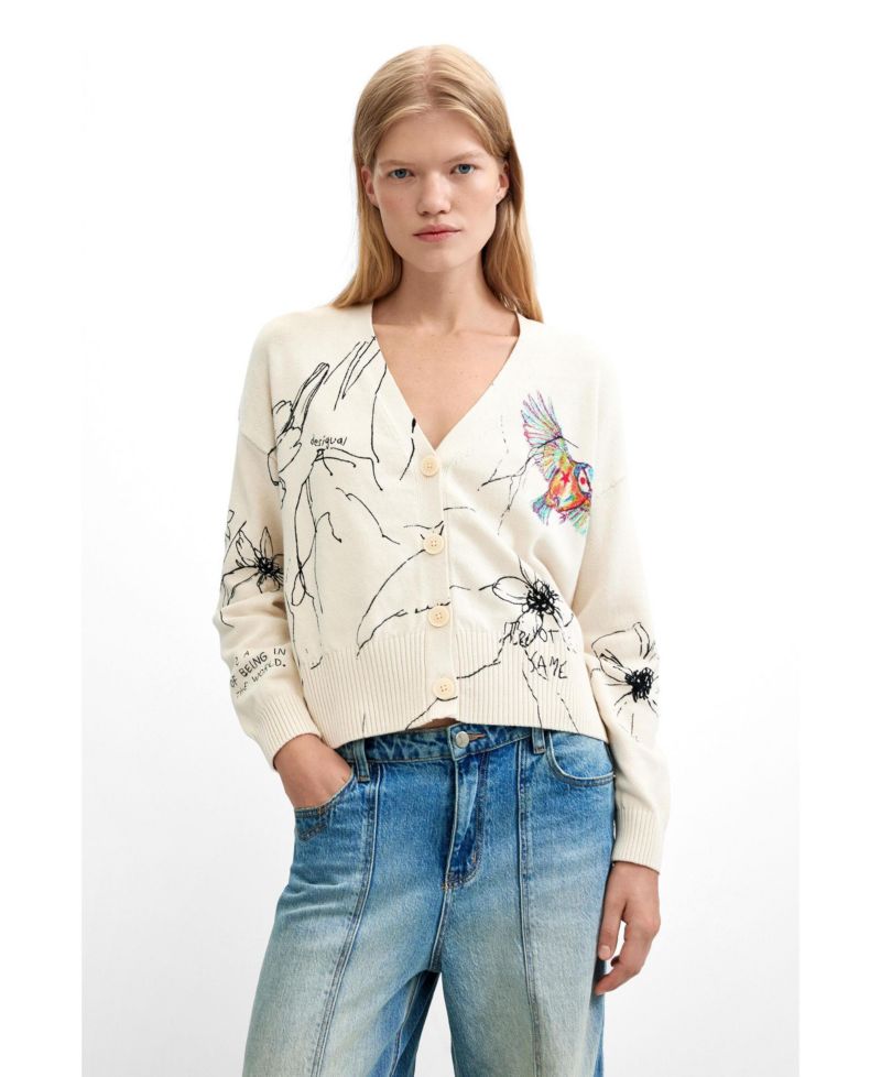 Women's Floral print cardigan