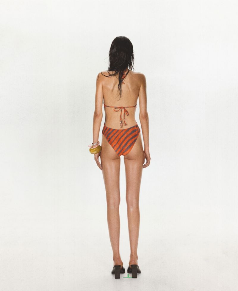 Women's Animal-Print Halter Cutout One-Piece Swimsuit