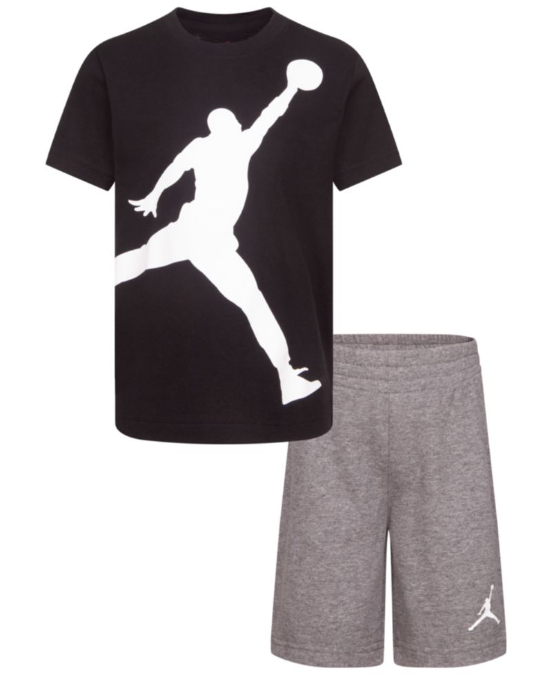Boys' 2T-7 Jumbo Jumpman T-Shirt and Shorts, 2-Piece Set