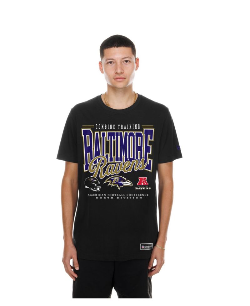 Men's Baltimore Ravens Combine Authentic Crewneck T-Shirt