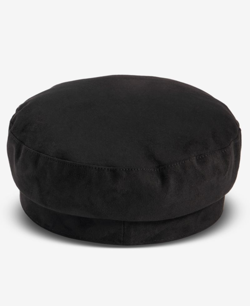 Double Stud Band Suede Skipper Cap