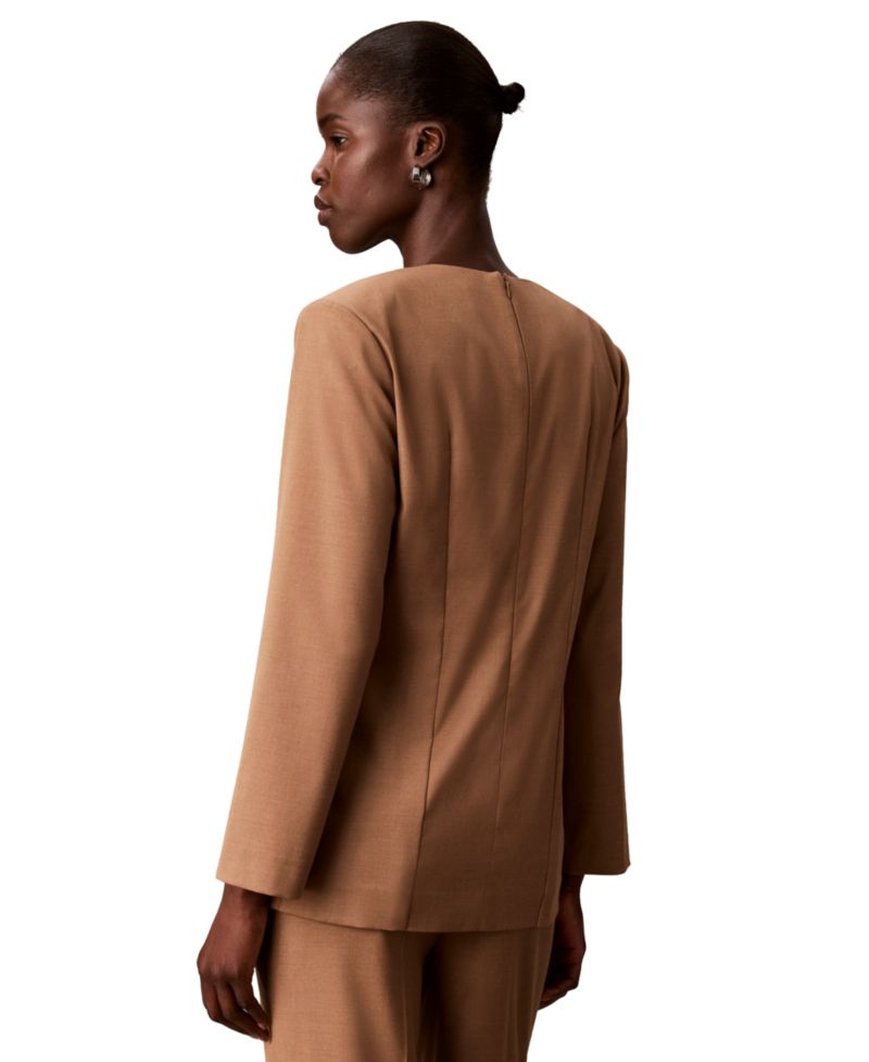 Women's Tailored Long-Sleeve Blouse