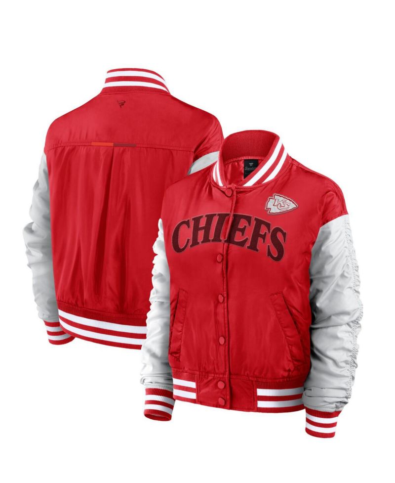Women's Red Kansas City Chiefs Elements Wave Full-Snap Jacket