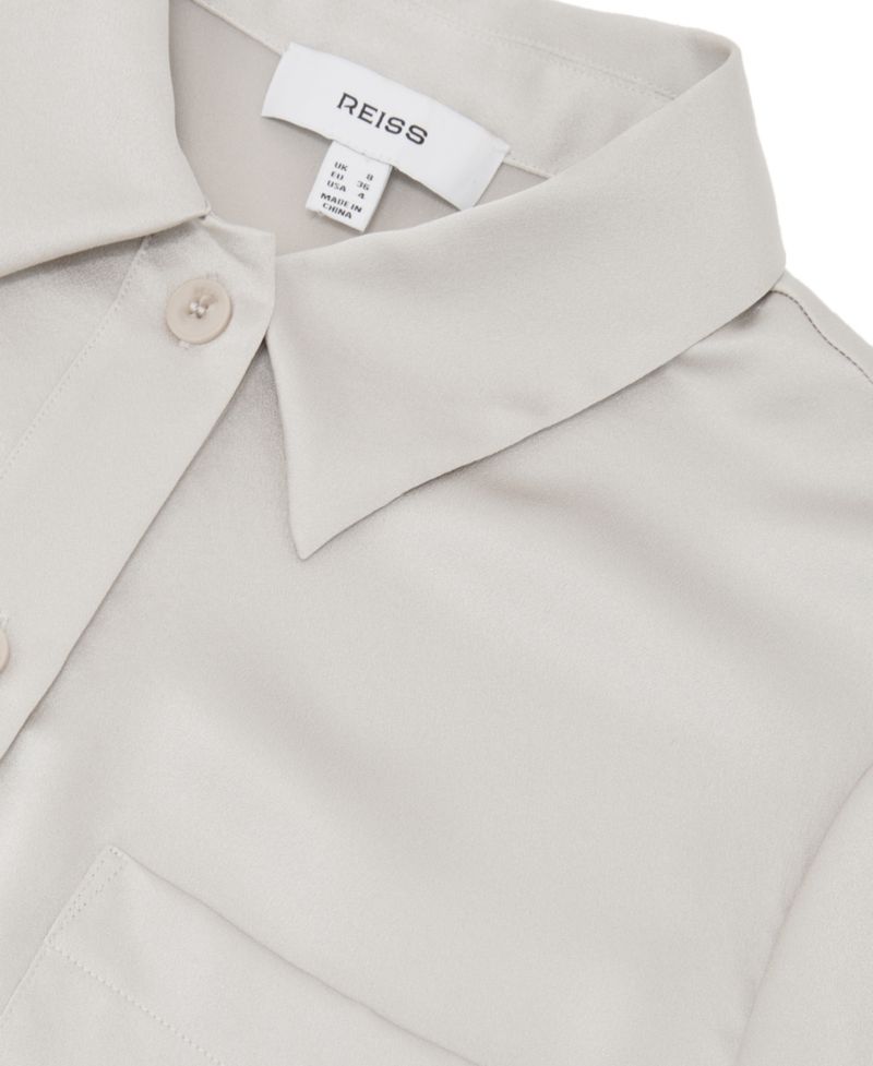Women's Silk Half-Button Short-Sleeve Shirt