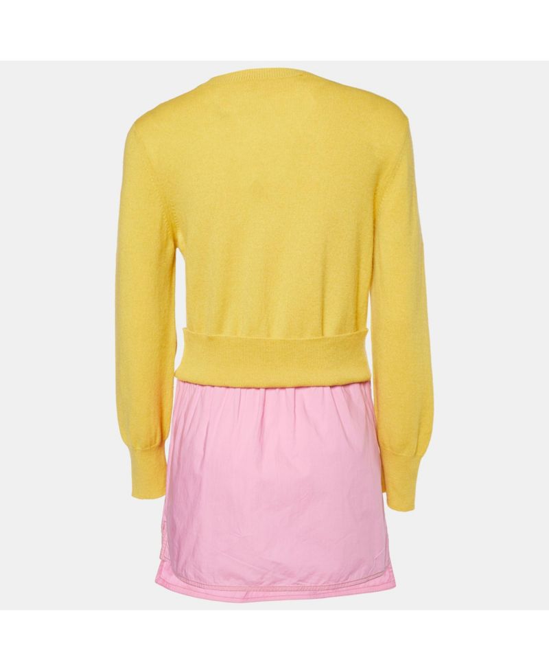 Women's Knit and Cotton Layered Sweater