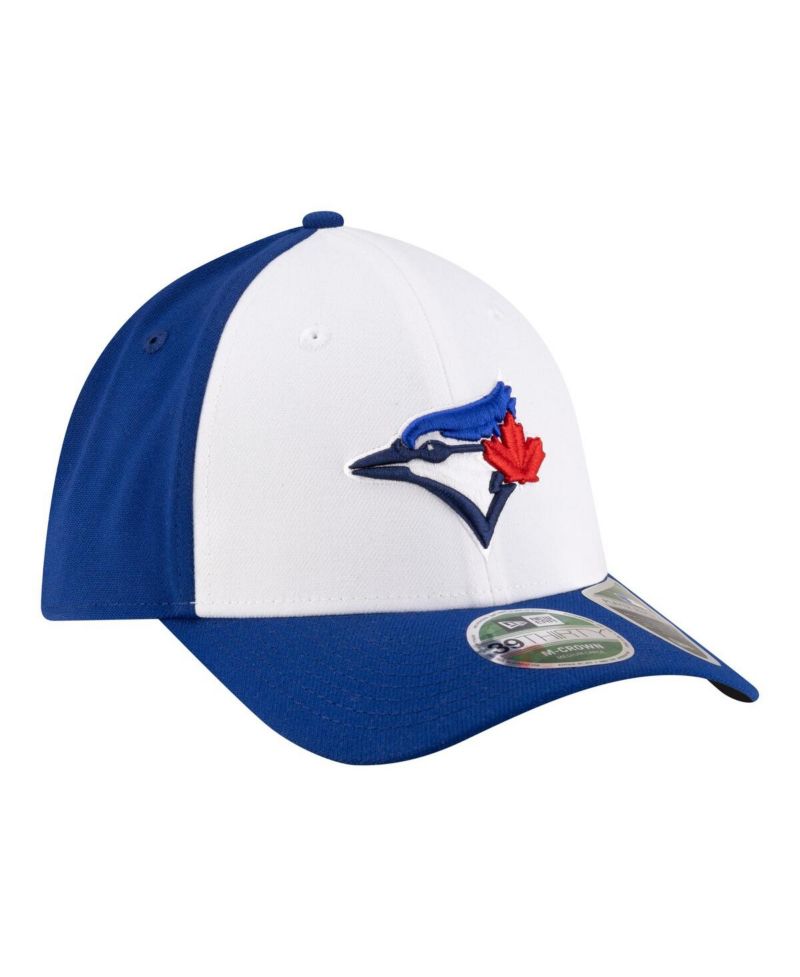 Men's White/Royal Toronto Blue Jays Player Replica 39THIRTY M-Crown Flex Hat