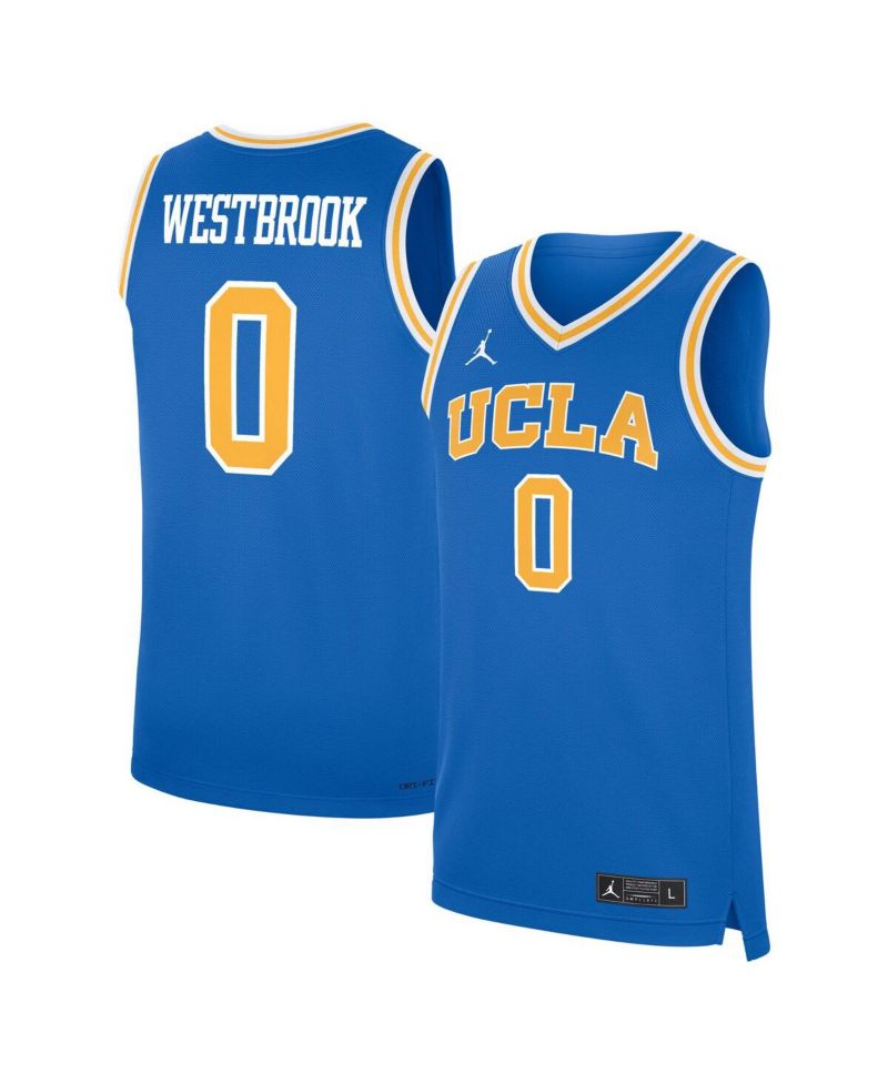 Men's Russell Westbrook Blue UCLA Bruins Performance Replica Basketball Jersey