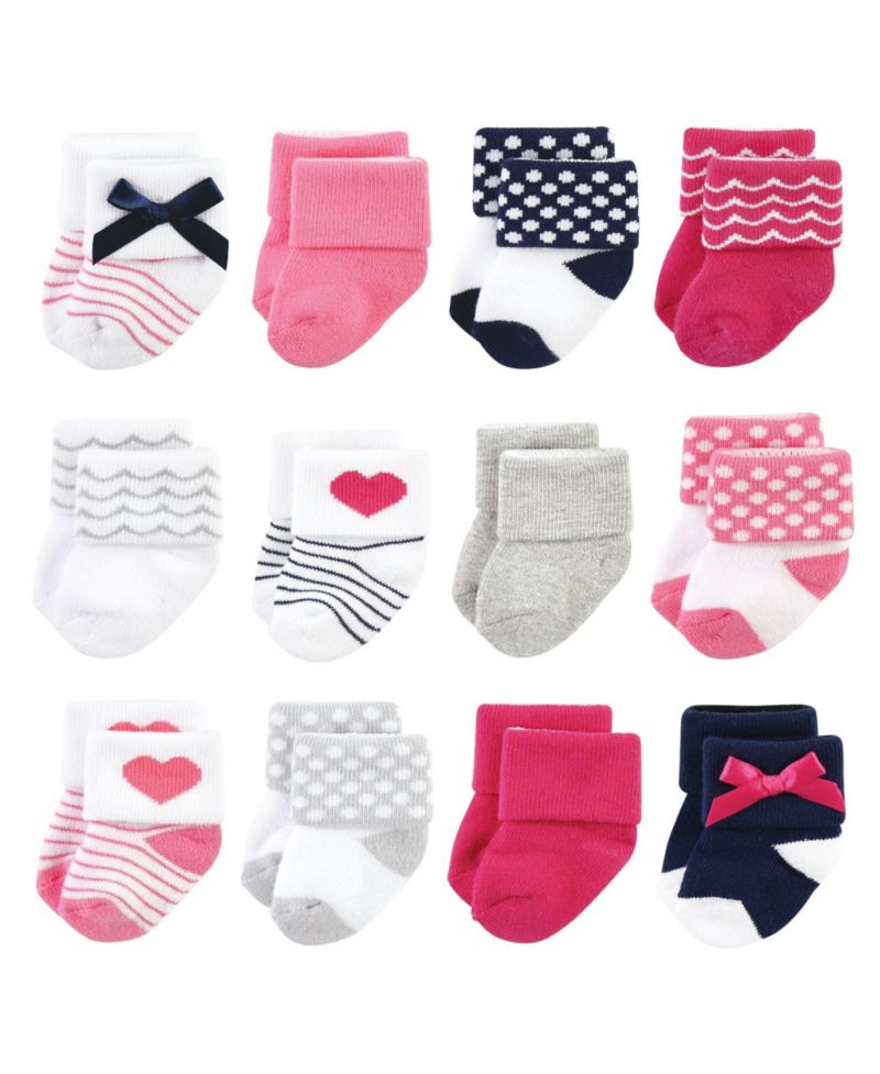 Baby Girls Cotton Terry Socks Bundle