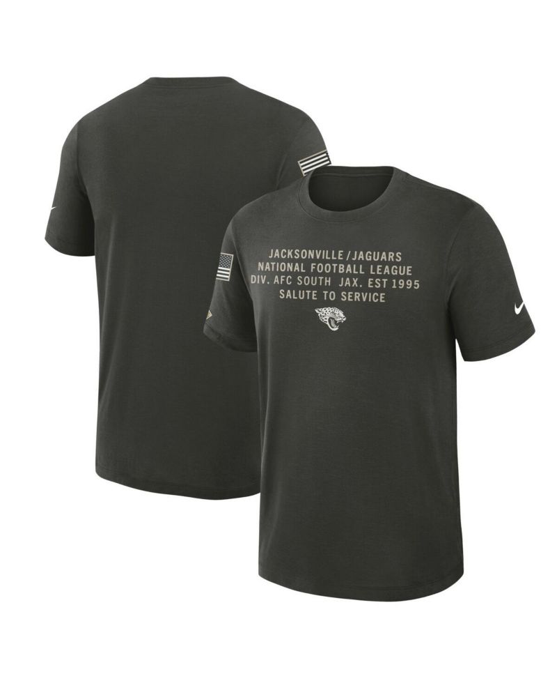 Men's Forest Green Jacksonville Jaguars 2025 Salute to Service Sideline Slub Dri-FIT T-Shirt