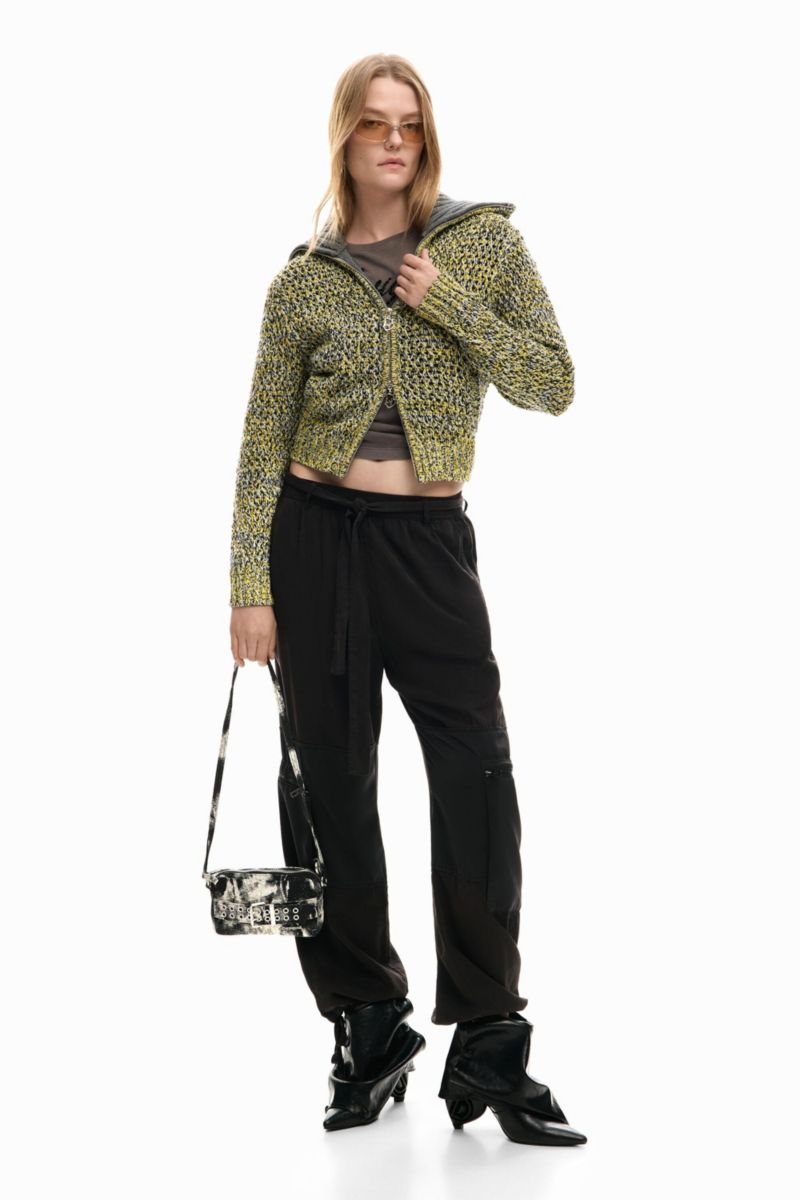 Women's Zipper Knit Sweater