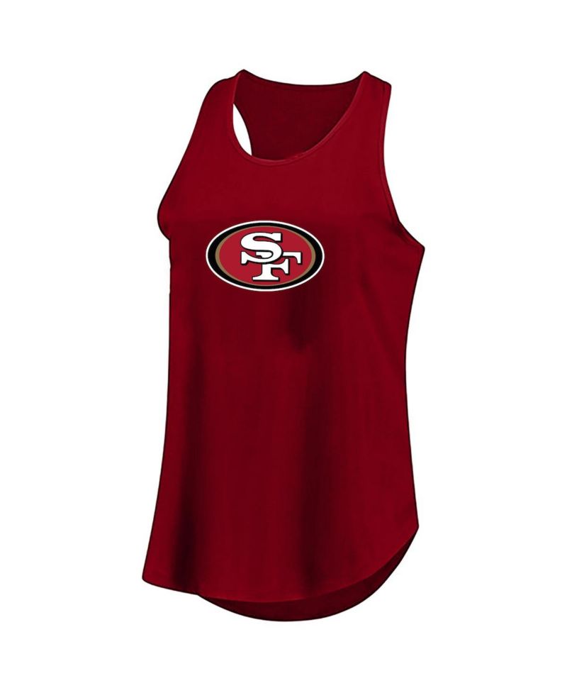 Women's Scarlet San Francisco 49ers Plus Size Basic Tank Top