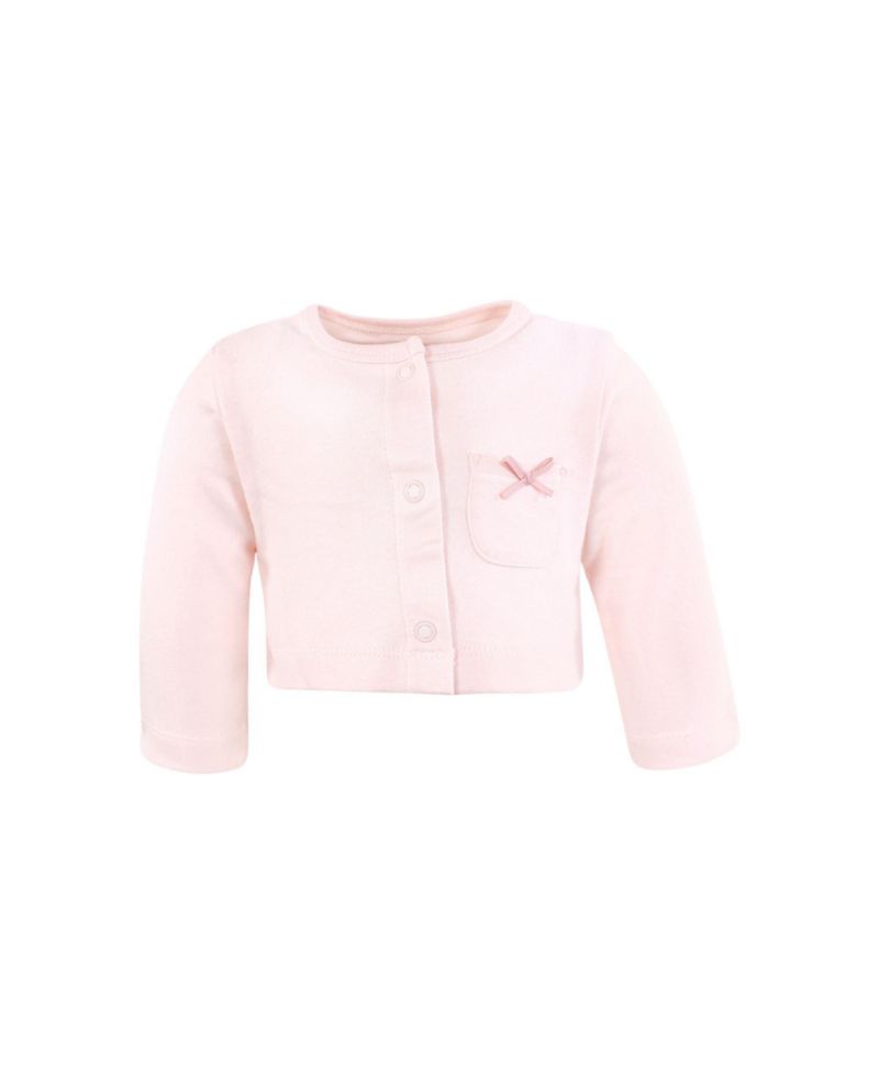 Baby Girls Hudson Comfortable Cotton Dress and Matching Cardigan Set