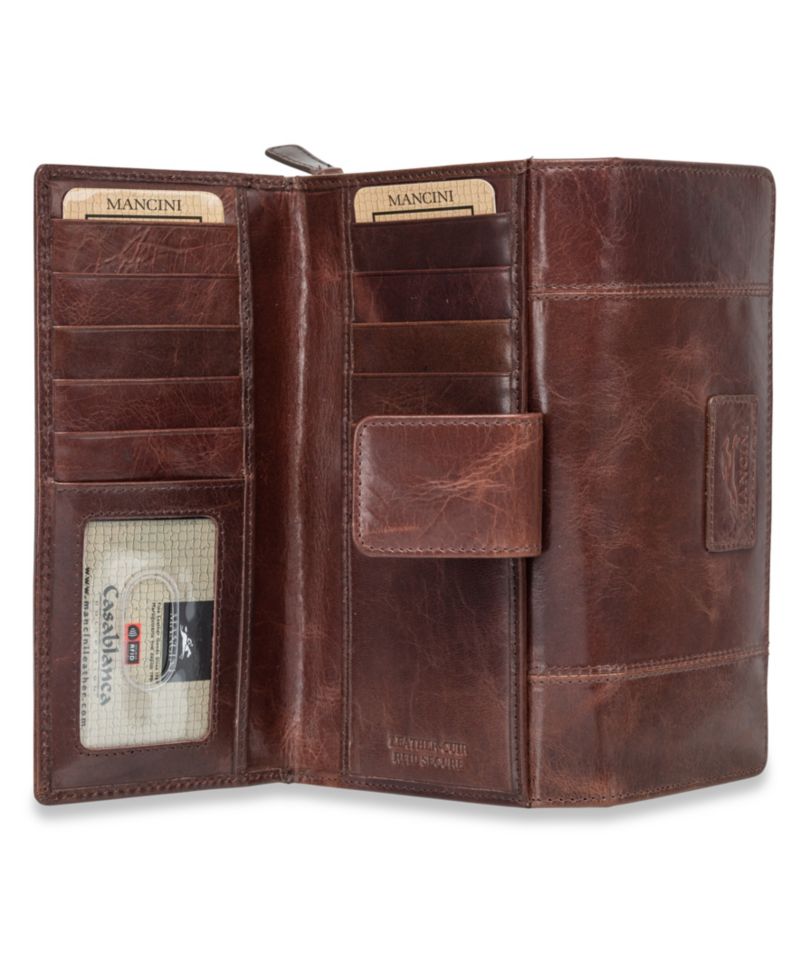 Casablanca Collection RFID Secure Ladies Clutch Wallet